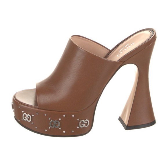 Gucci Leather Mules - Picture 1 of 5